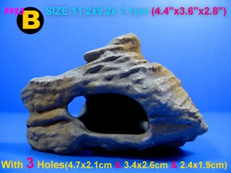 MF CICHLID STONE Ceramic Aquarium Rock Cave Decor for Fish Tank Aquarium Accesso