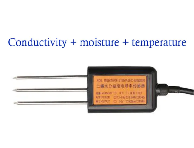 3.3V Soil Electric Conductivity Sensor RS485 Soil Temperature Humidity Soil EC S