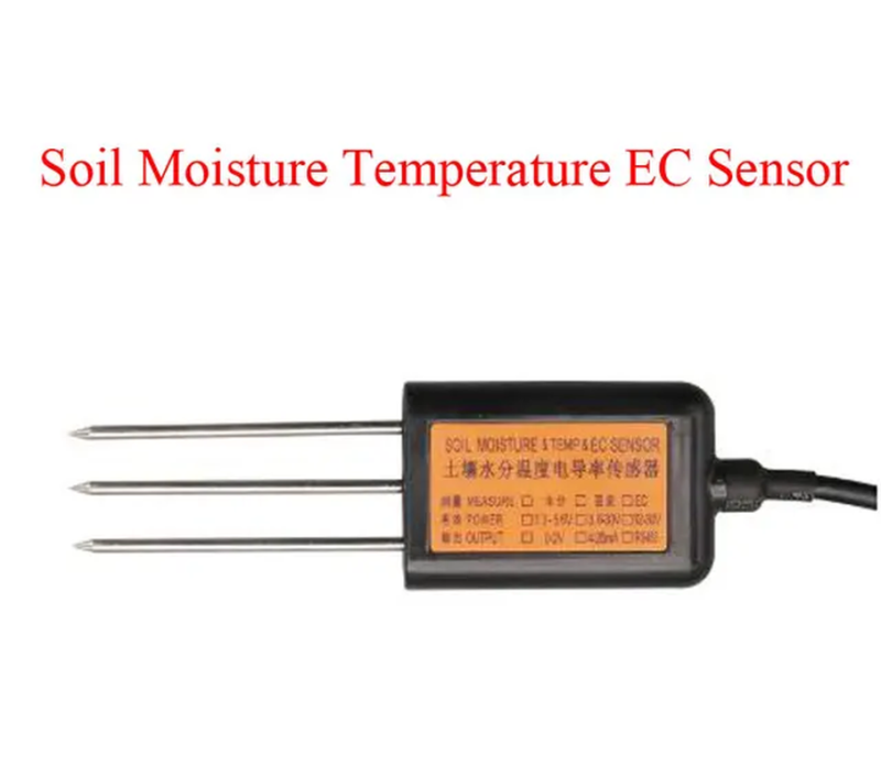 3.3V Soil Electric Conductivity Sensor RS485 Soil Temperature Humidity Soil EC S