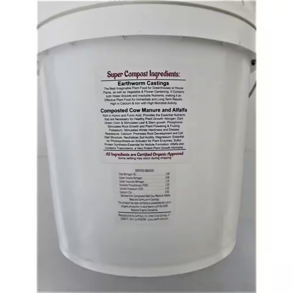 Super Compost 12 Lbs. Concentrated 12 Lbs. Makes 60 Lbs. Organic Planting Mix, P