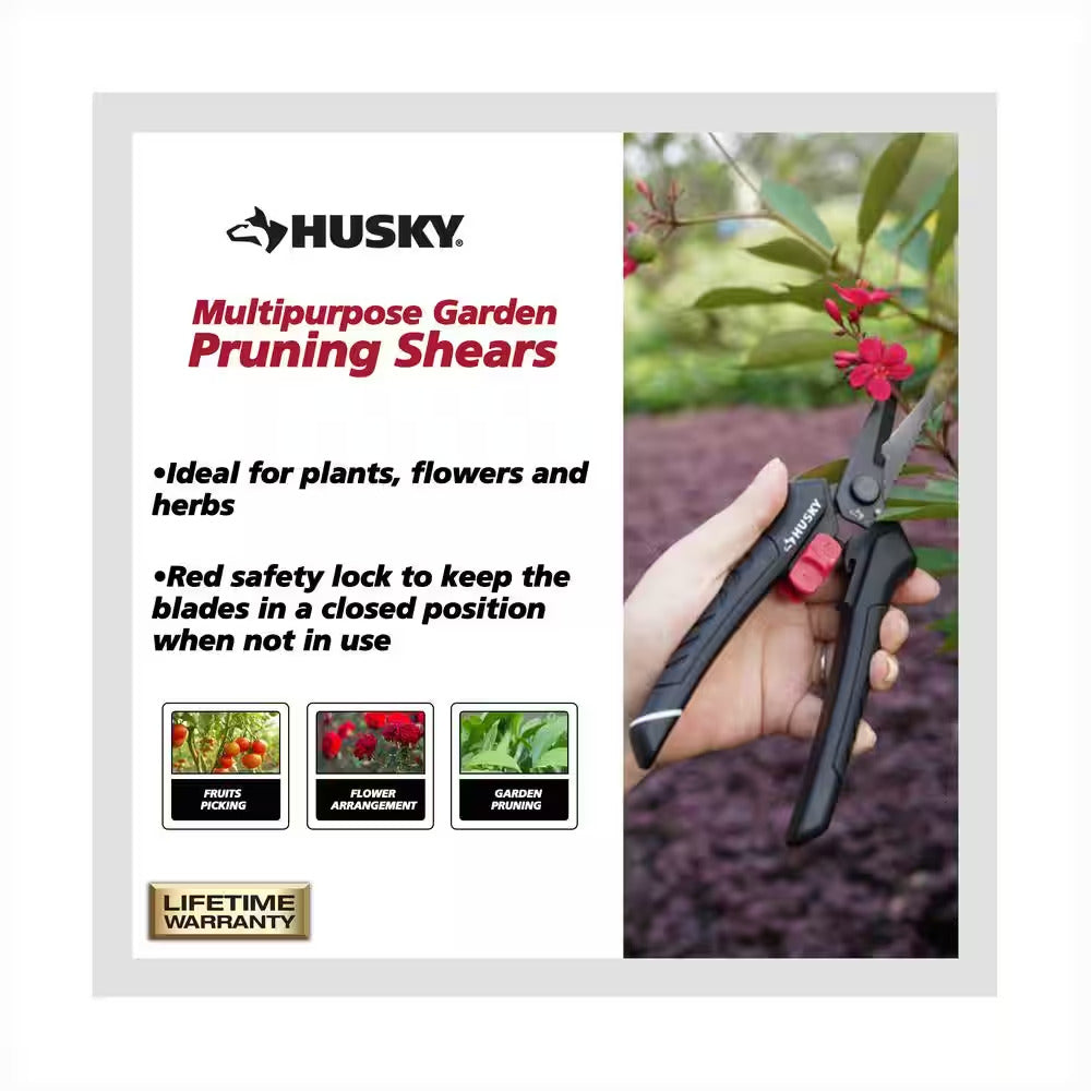 7.5 In. Multipurpose Garden Pruning Shears