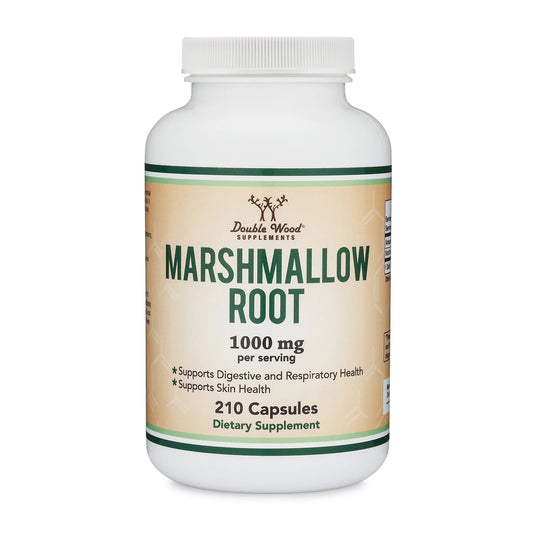 Marshmallow Root Capsules (210 Count, 1,000Mg per Serving) High in Mucilage to S