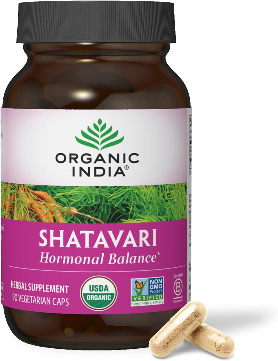 Shatavari Capsules - Herbal Supplement, Supports Hormonal Balance, Immune System