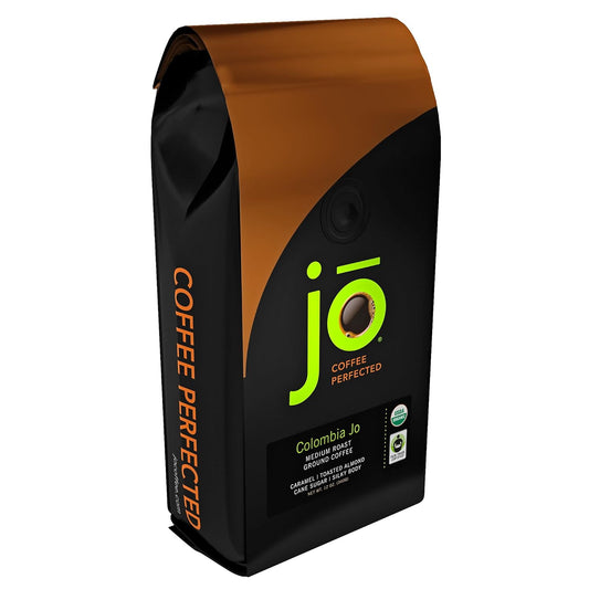 COLOMBIA JO: 12 Oz, Organic Ground Colombian Coffee, Medium Roast, Fair Trade Ce