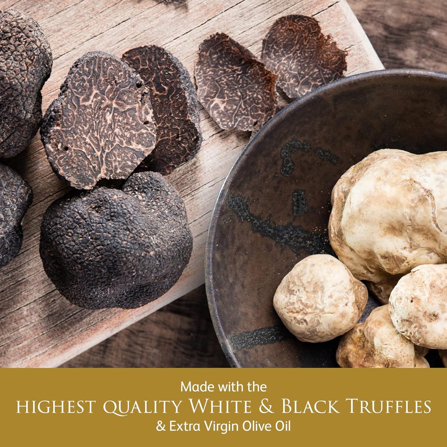 - Black & White Truffle Oil Set - Extra Virgin Olive Oil for Cooking & Seasoning