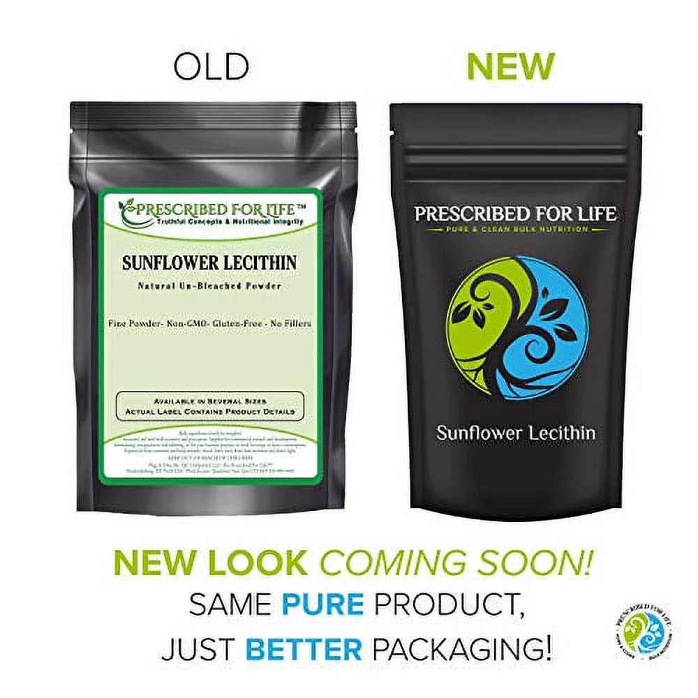 Sunflower Lecithin Powder (4 Oz / 113 G) | Natural, Unbleached, Gluten Free, Veg