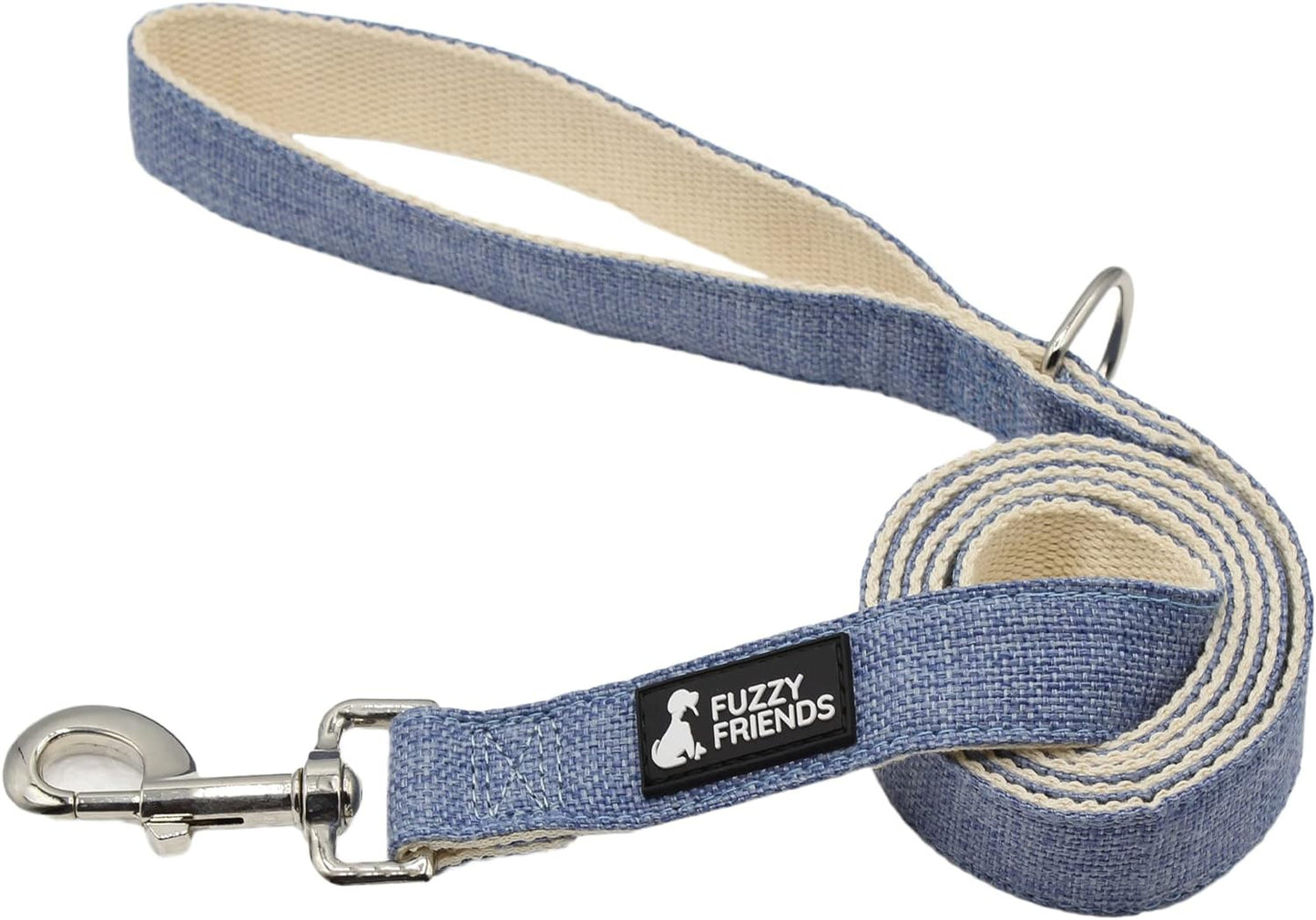 Dark Blue Hemp Dog Leash. Chemical Free, Environmental Friendly, Great for Sensi