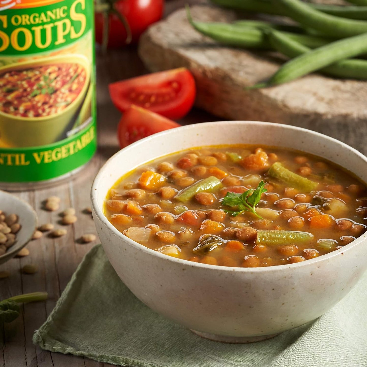 Amy’S Soup, Vegan Light in Sodium Lentil Vegetable Soup, Gluten Free, Made with