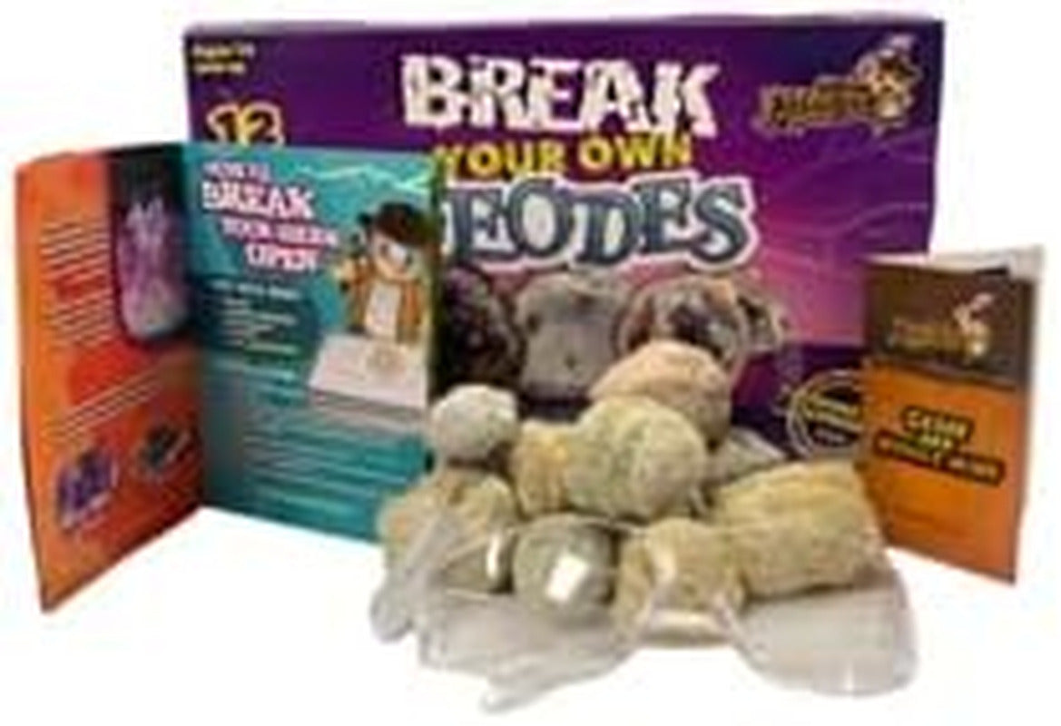 Break Your Own Geodes Kit 12 Whole Geodes Miner’S Choice