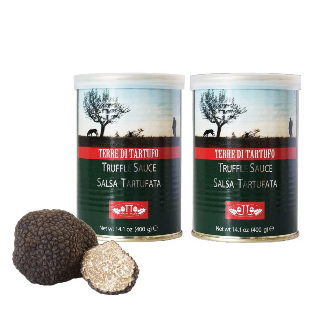 Terre Di Tartufo Black Truffle Sauce | Gourmet Sauce with Black Summer Truffle |