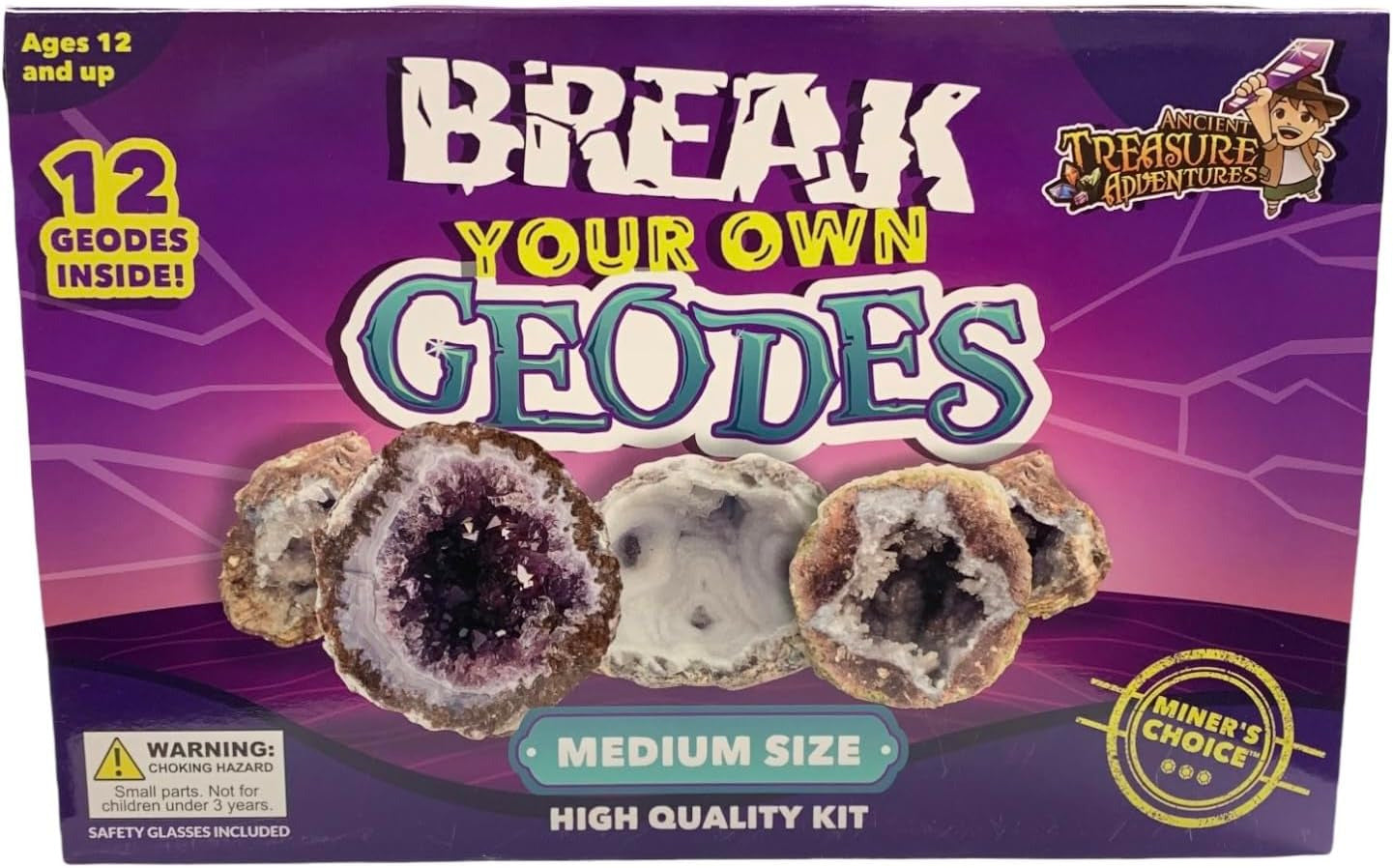 Break Your Own Geodes Kit 12 Whole Geodes Miner’S Choice