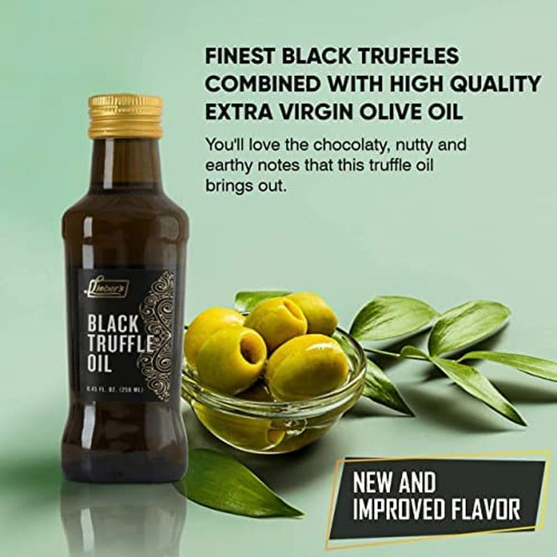 Lieber’S Black Truffle Oil | Premium Truffle Oil for Cooking, Salad Dressing, Ga