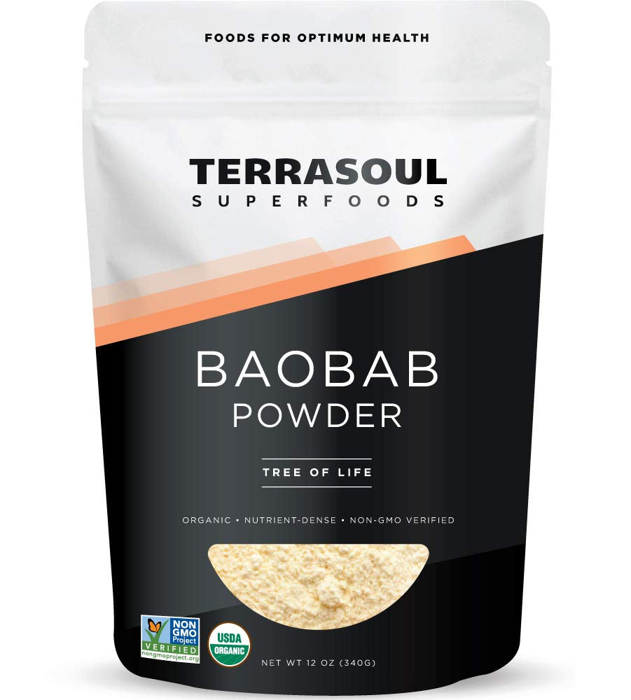 Organic Baobab Fruit Powder, 12 Ounces