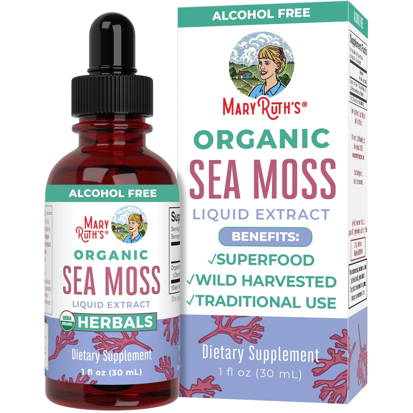 | USDA Organic Sea Moss Liquid Drops | Herbal Supplement | Gut Health and Immune