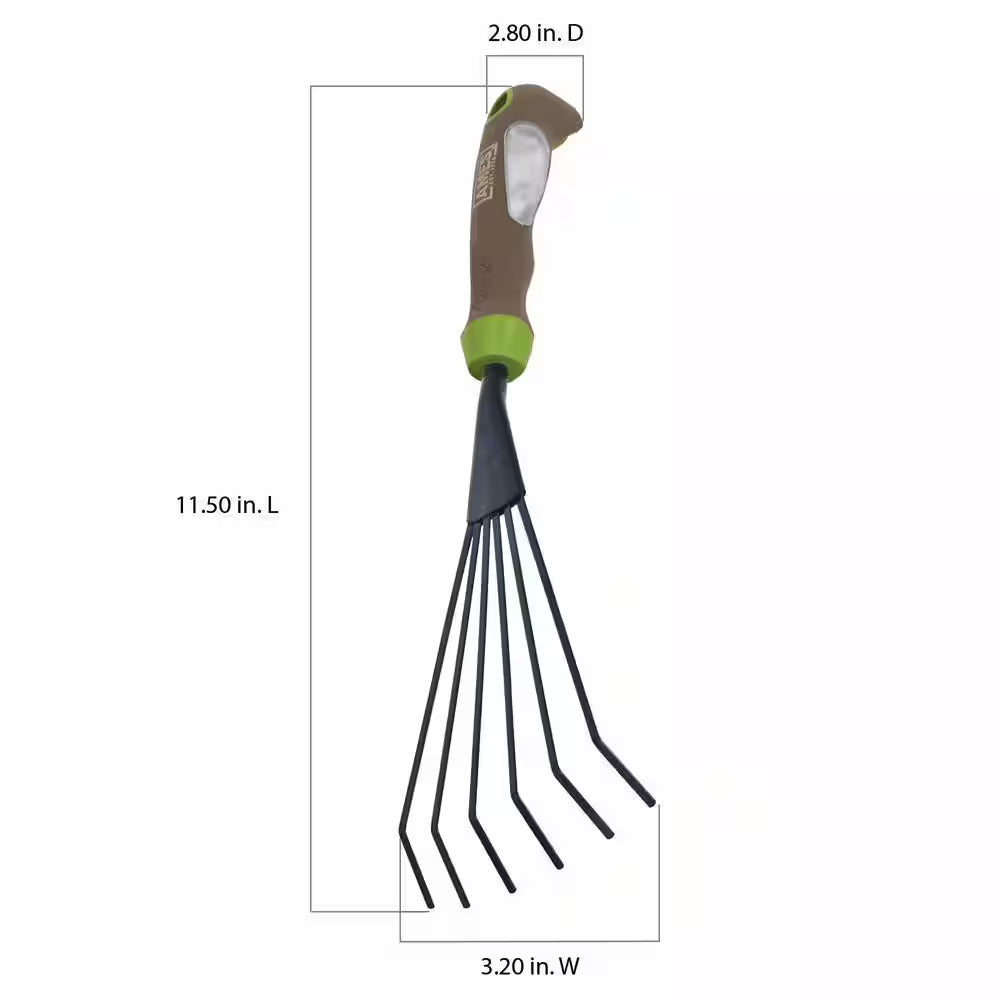 5.3 In. Handle Ergo Gel Grip Hand Cultivator