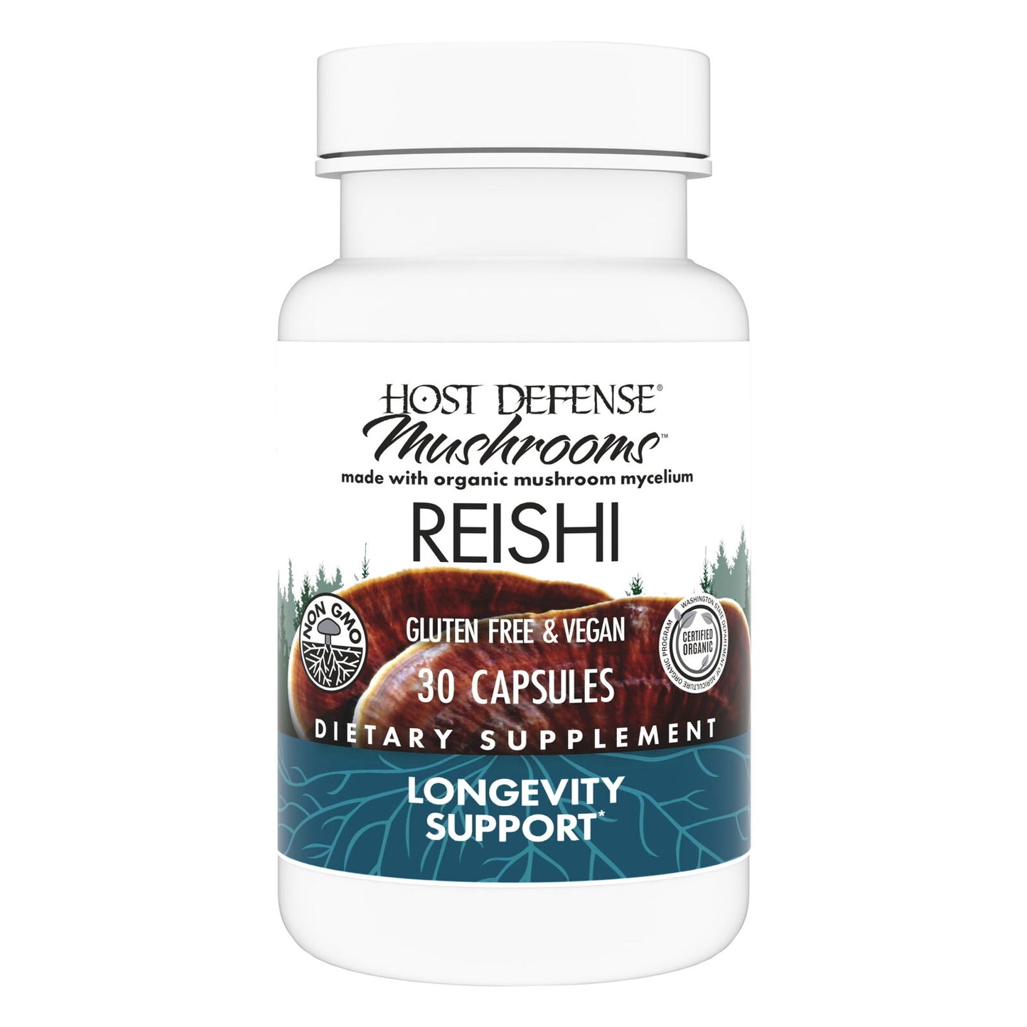 , Reishi Capsules, Supports General Wellness and Vitality, Mushroom Supplement,