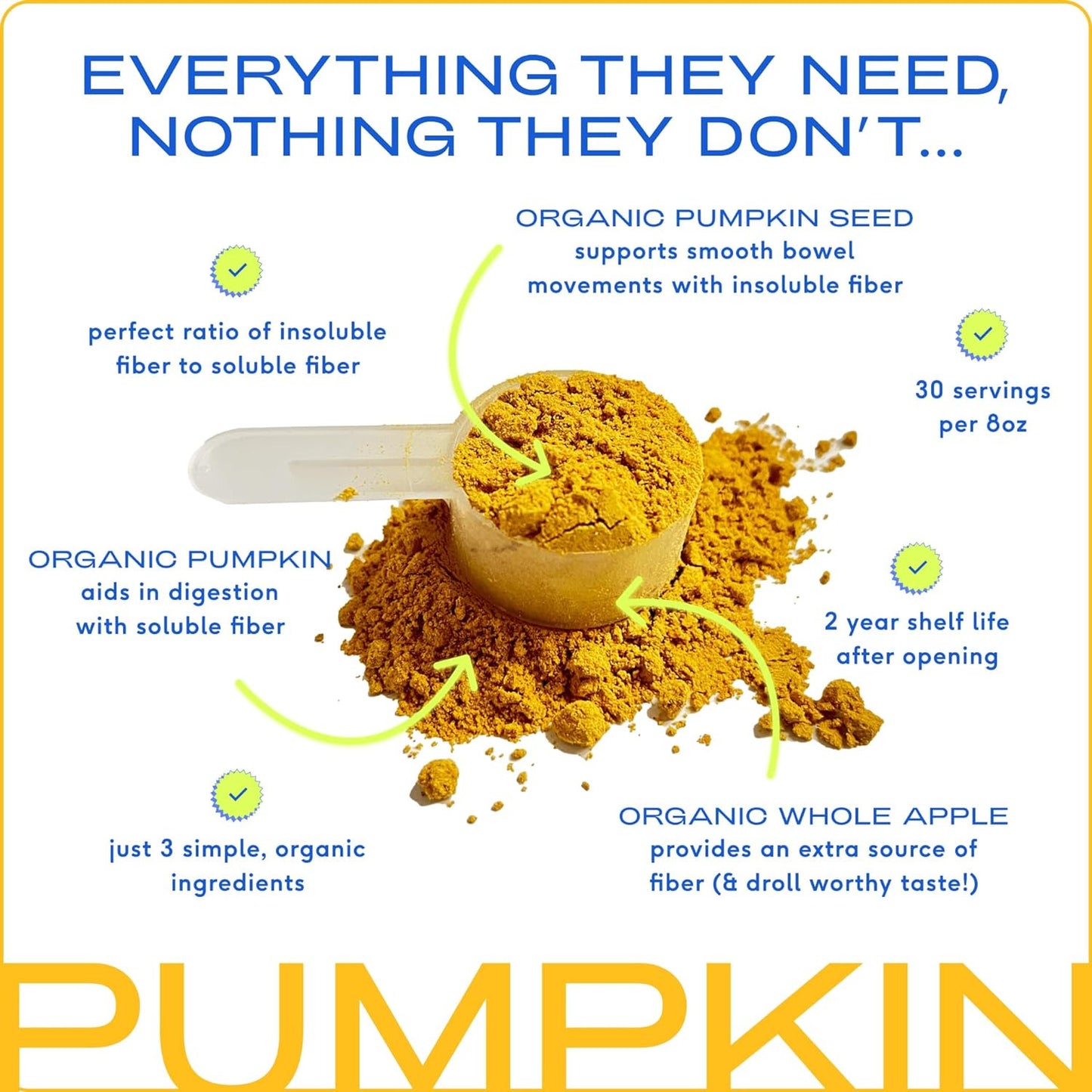 Organic Pumpkin for Dogs - All-Natural Pumpkin Powder for Dog Digestive Support