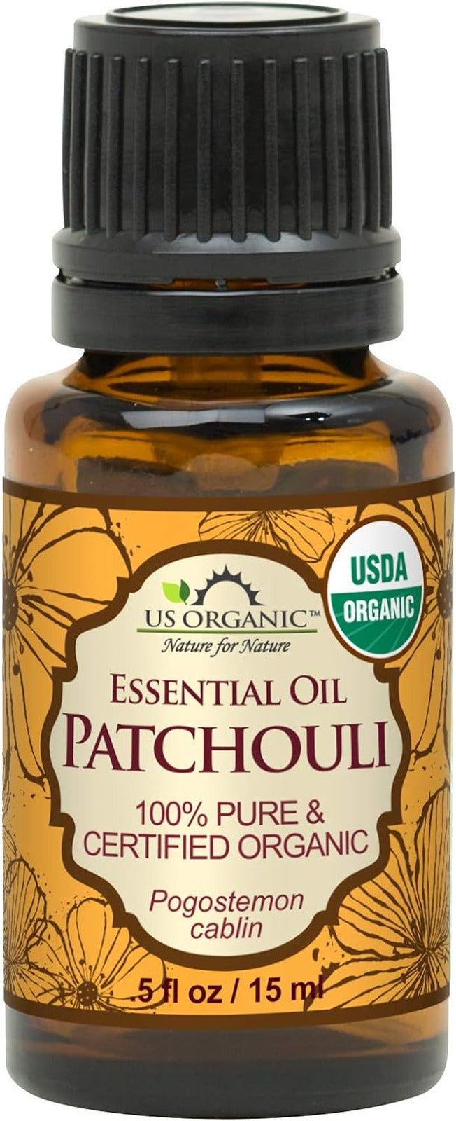 100% Pure Patchouli Essential Oil - USDA Certified Organic, Steam Distilled - W/