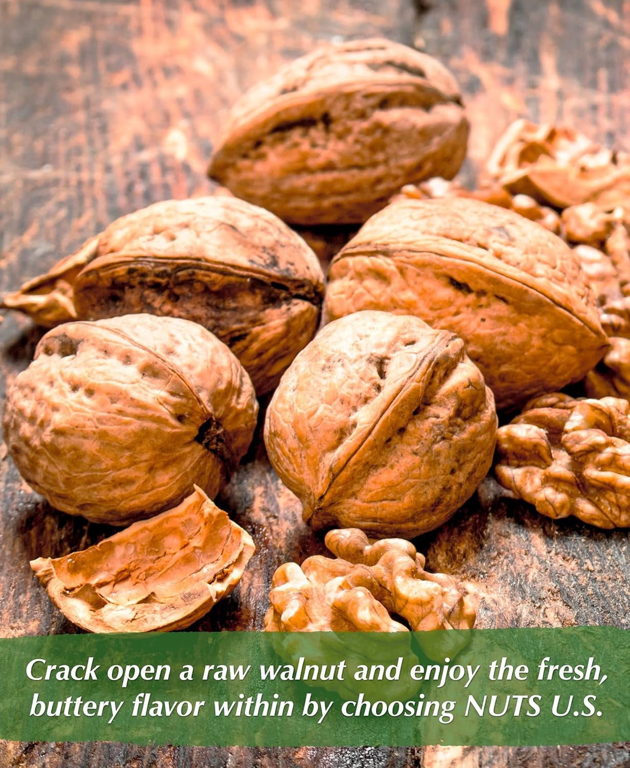 NUTS U.S. - Walnuts in Shell | Grown and Packed in California | Jumbo Size and C