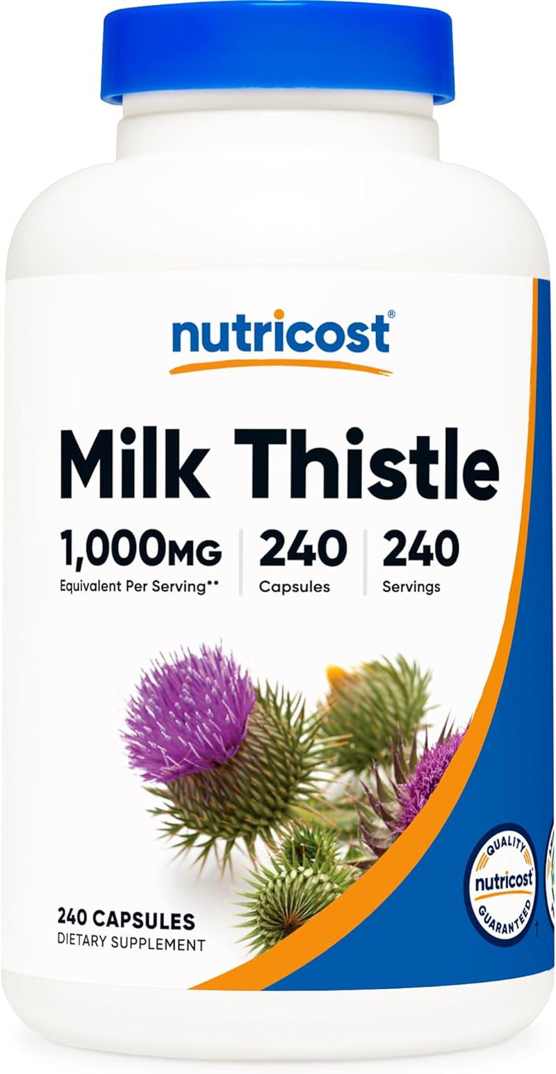 Milk Thistle 250Mg (1000Mg Equivalent), 240 Vegetarian Capsules - 4:1 Extract -