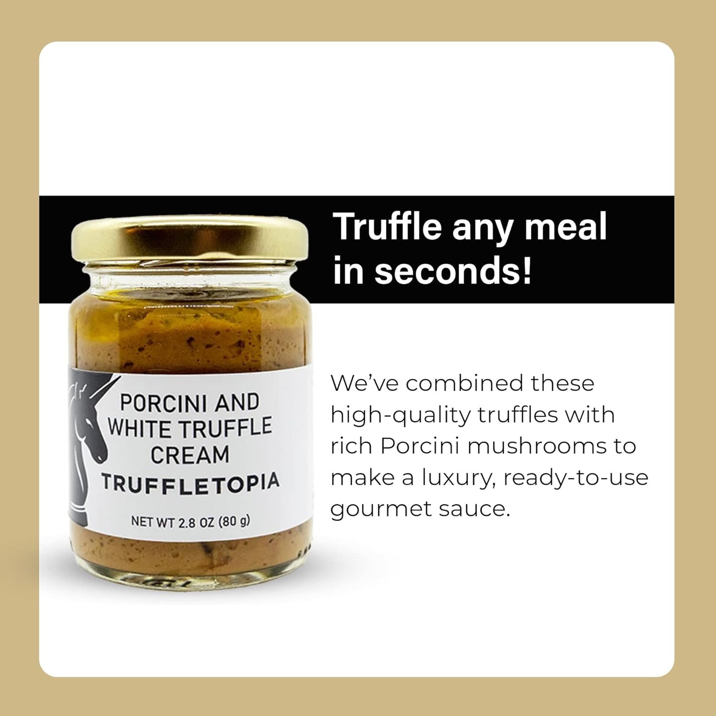 | Porcini and White Truffle Cream | Real Truffles Use in Pasta Sauce, Pizza Sauc