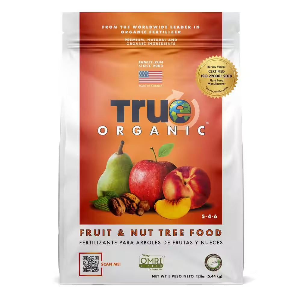 12 Lbs. Organic Fruit and Nut Tree Food Dry Fertilizer, OMRI Listed, 5-4-6