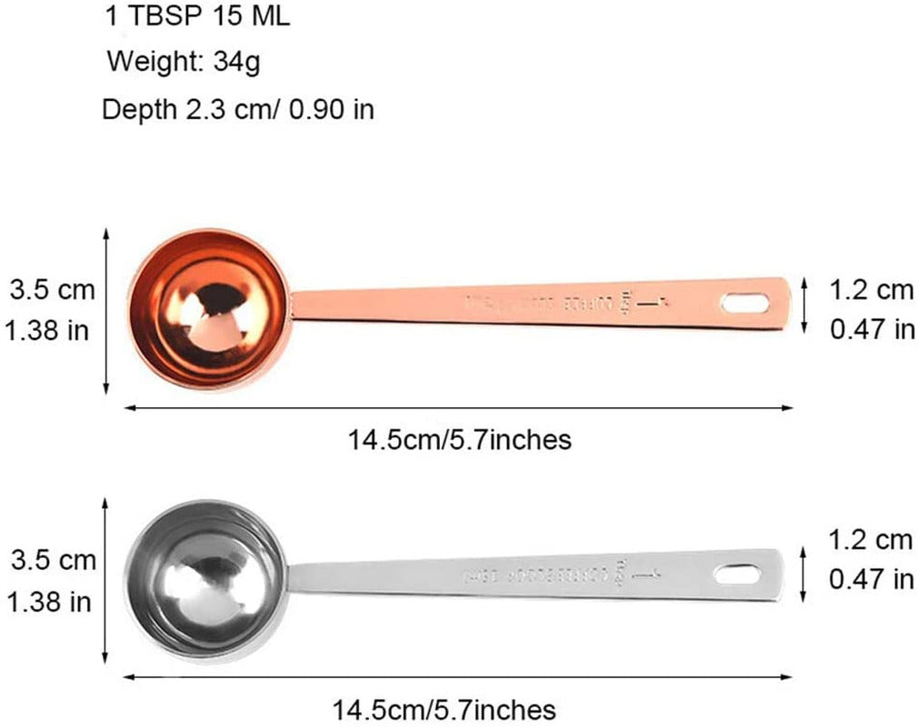 Coffee Scoops, 1 PC 15 ML (1 TPSP) 304 Stainless Steel Coffee Spoons 1 Tablespoo