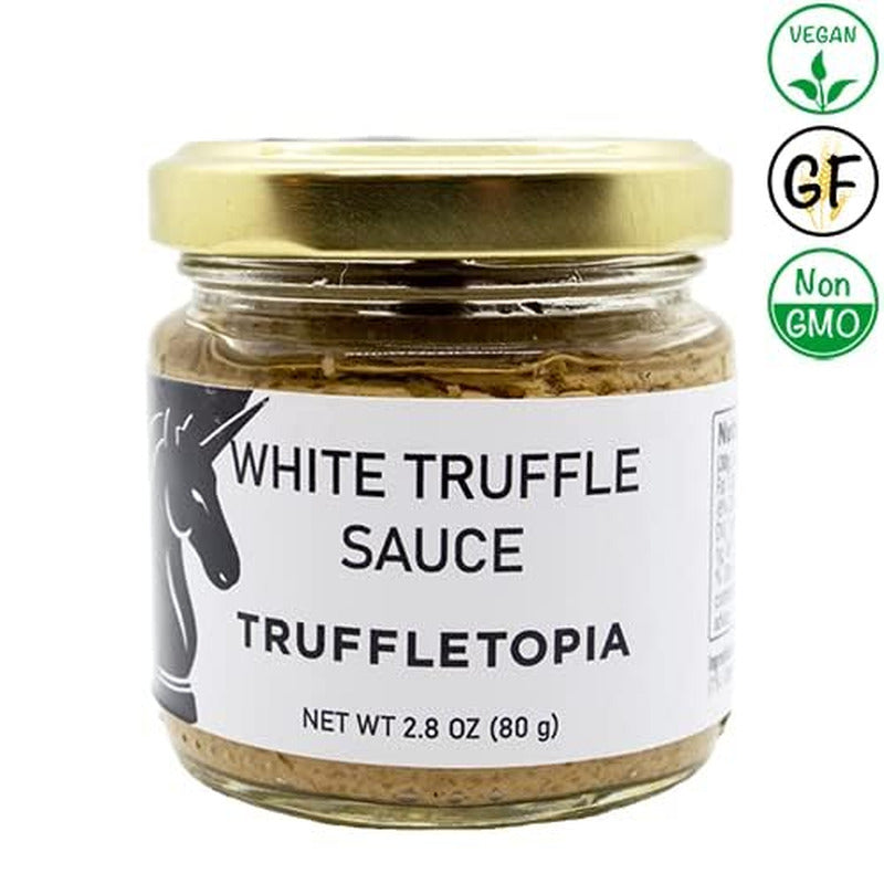 | Black and White Truffle Sauce W/Real Italian Truffles | Gourmet Pasta or Pizza