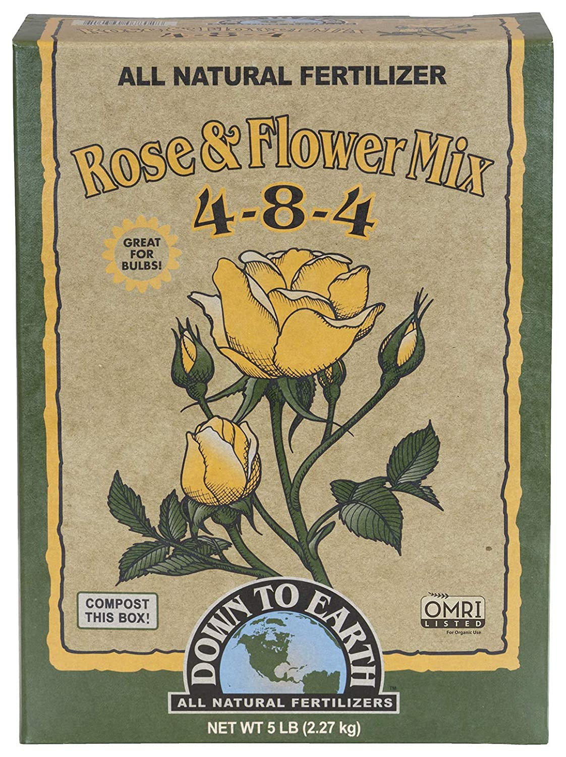 Organic Rose & Flower Mix 4-8-4, 5 Lb