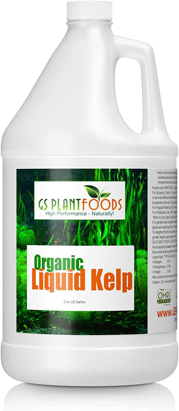 Organic Kelp Fertilizer by  - Omri Listed(1 Gallon) - Liquid Kelp Concentrate fo