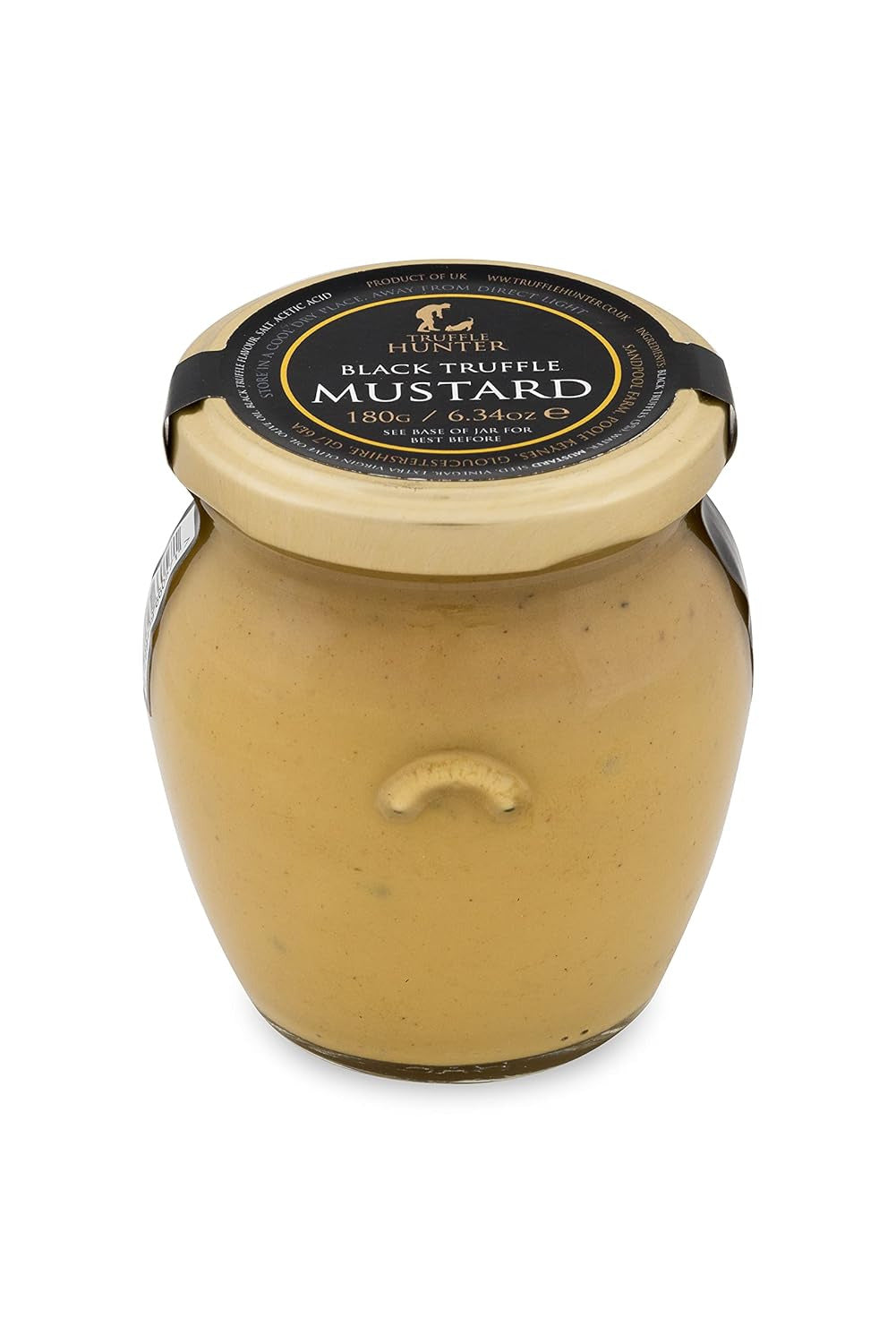 - Black Truffle Mustard - Dijon Mustard - Gourmet Condiments - 6.34 Oz