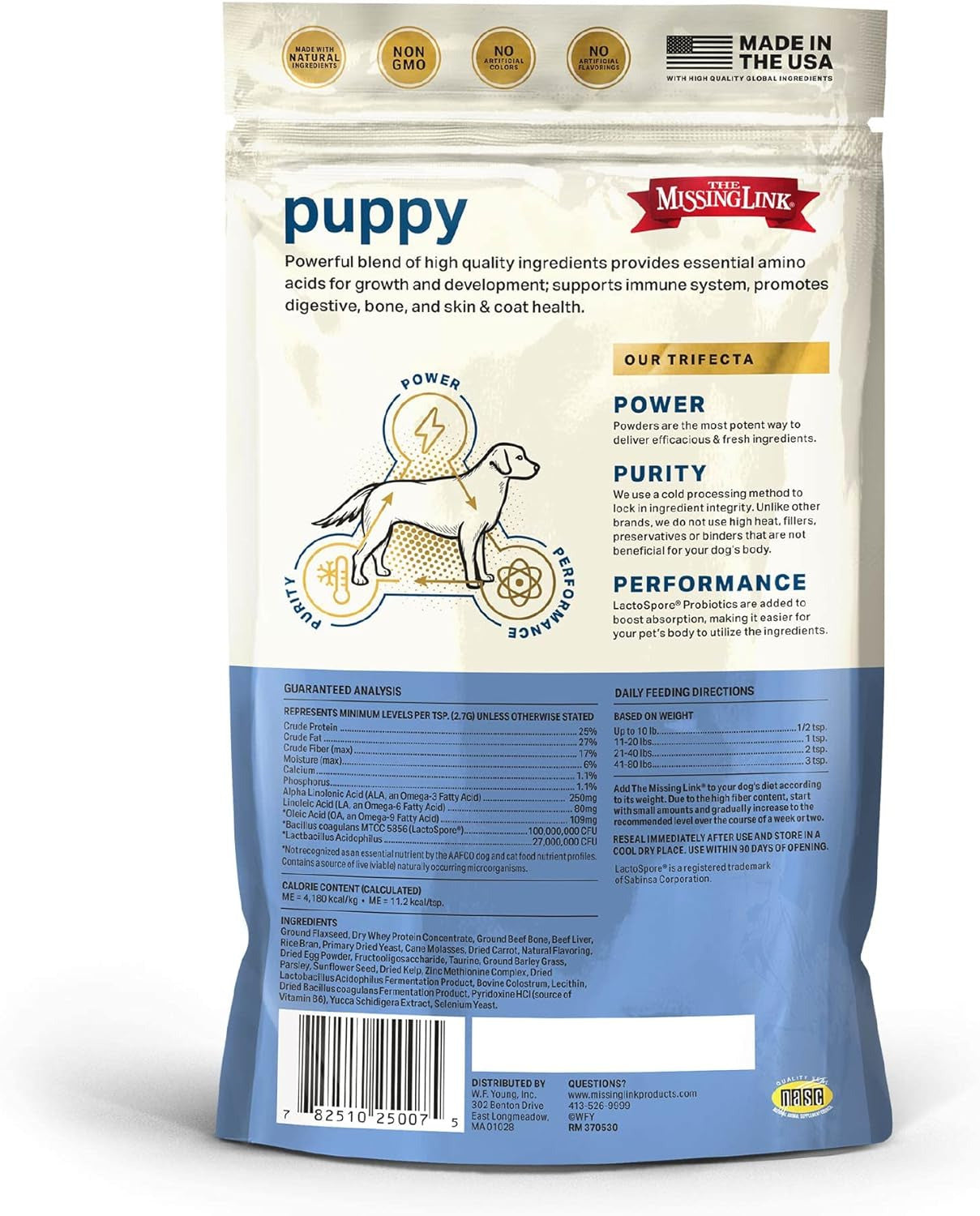 Puppy 8Oz Supplement – Superfood Powder Promotes Growth & Development, Supports