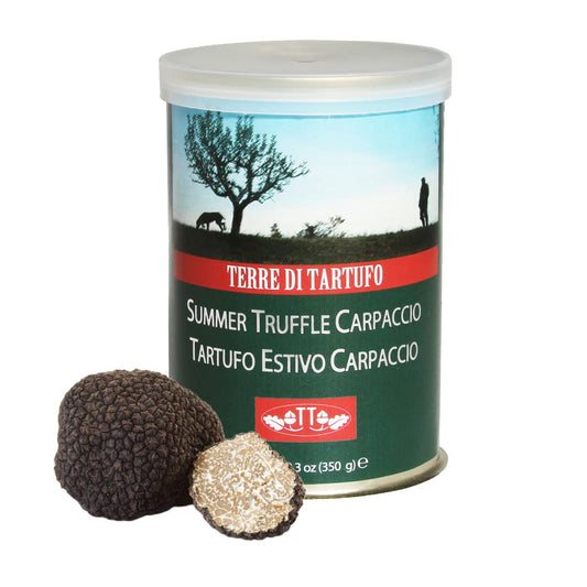 Terre Di Tartufo Black Summer Truffle Carpaccio Sliced in Oil 12.3Oz