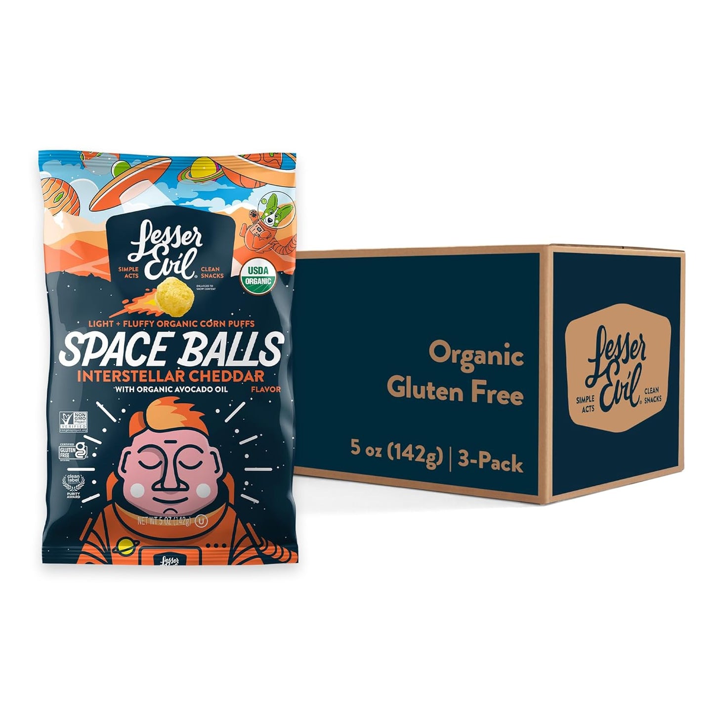 Interstellar Cheddar Space Balls, Premium Quality, Minimally Processed, No Veget