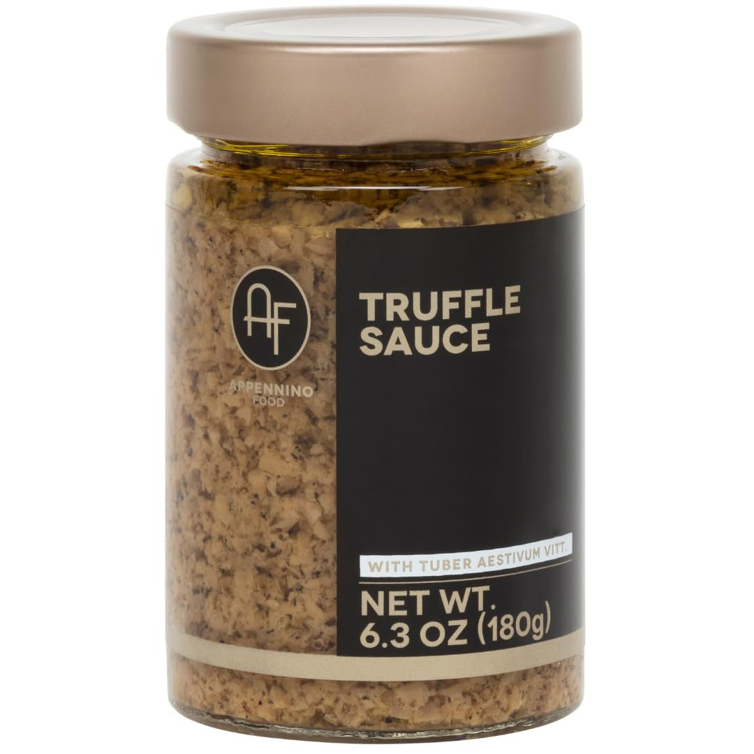 Italian Premium Black Summer Truffle Sauce – Salsa Tartufata Made with Real Blac