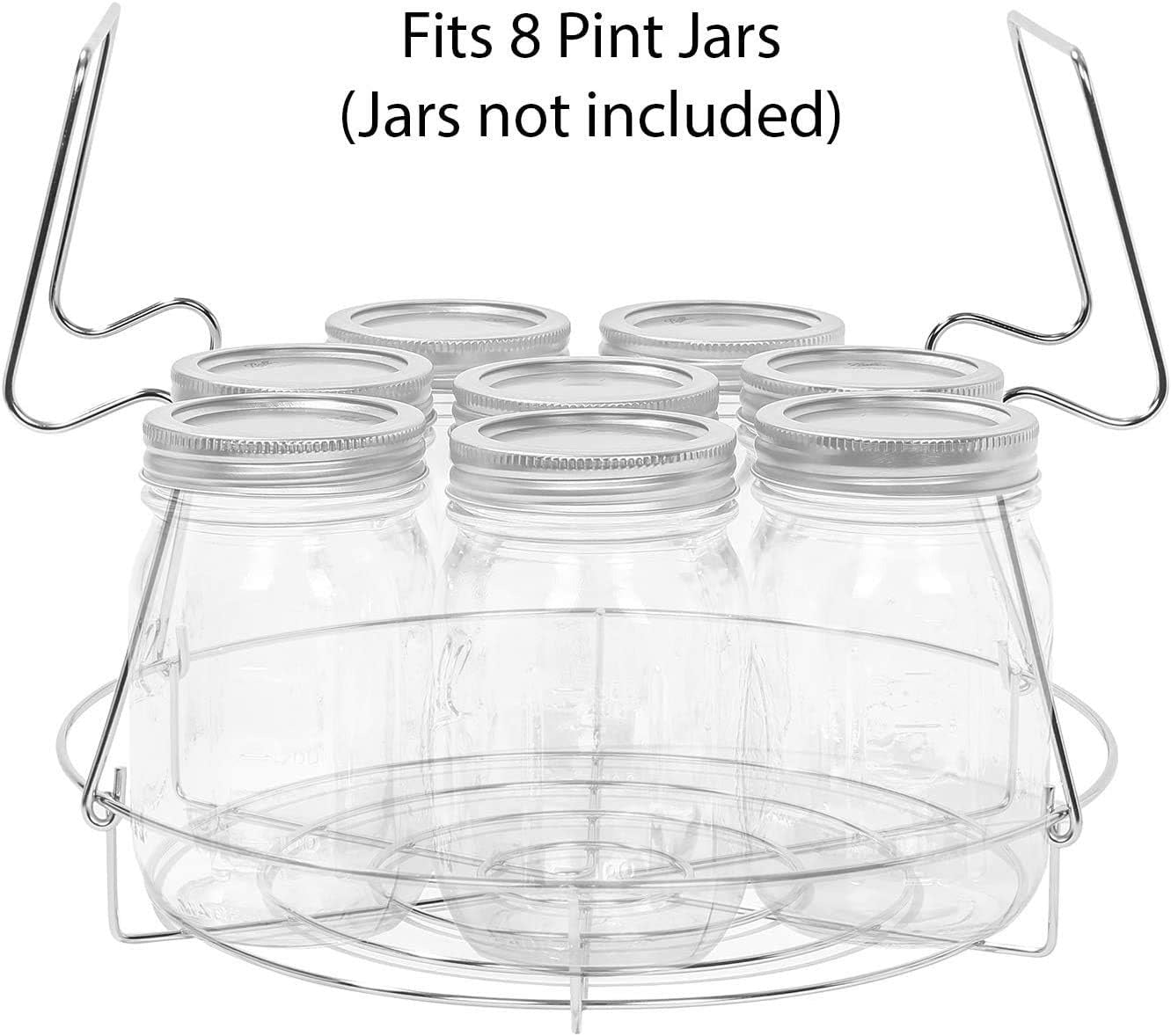 7 Pieces Premium Stainless Steel Canning Set Starter Kit W/Rack. No Rust, Extra