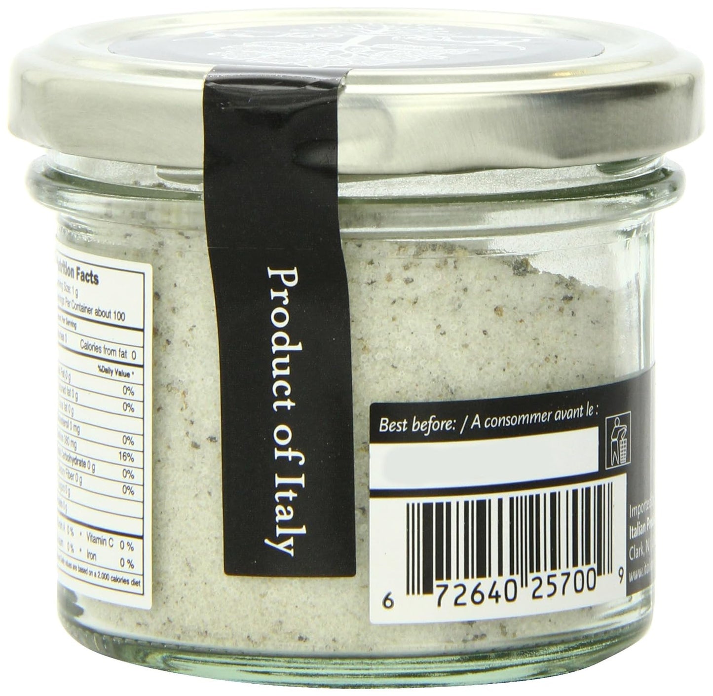 Black Truffle Sea Salt 10% - Truffle Salt for Finishing & Cooking (3.5 Ounces)