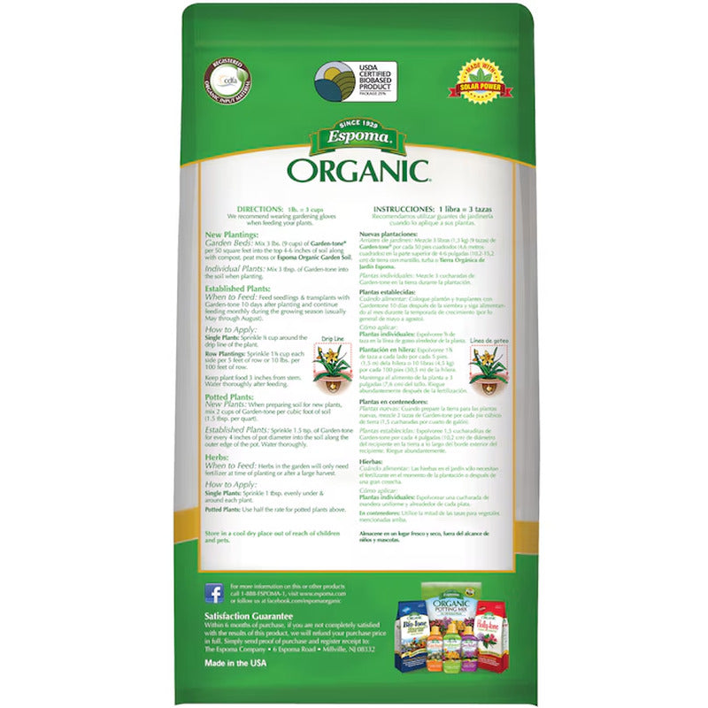 Garden-Tone 8-Lb Organic Natural Granules All-Purpose Food