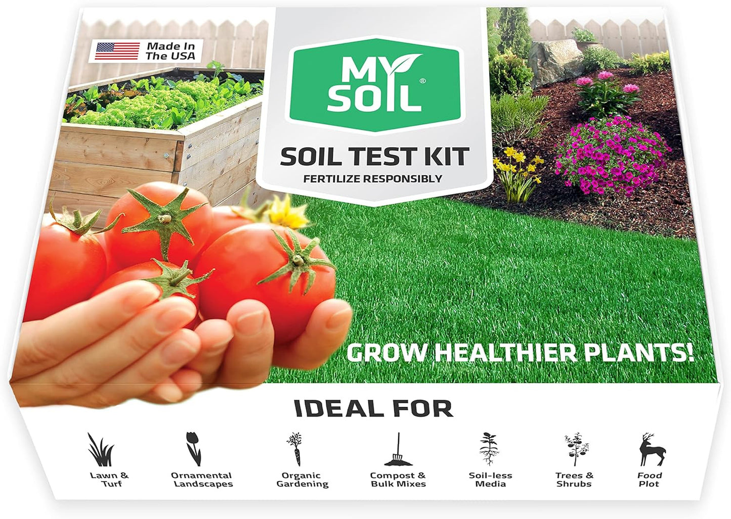 Mysoil - Soil Test Kit | Grow the Best Lawn & Garden | Complete & Accurate Nutri