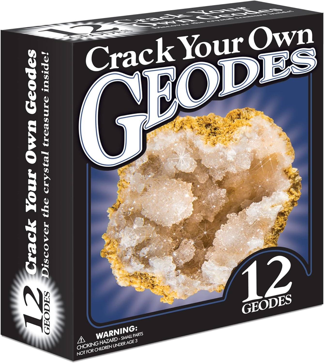 Break Open 12 Geodes – Geode Kit with 12 Premium, Break Your Own Geodes Filled w