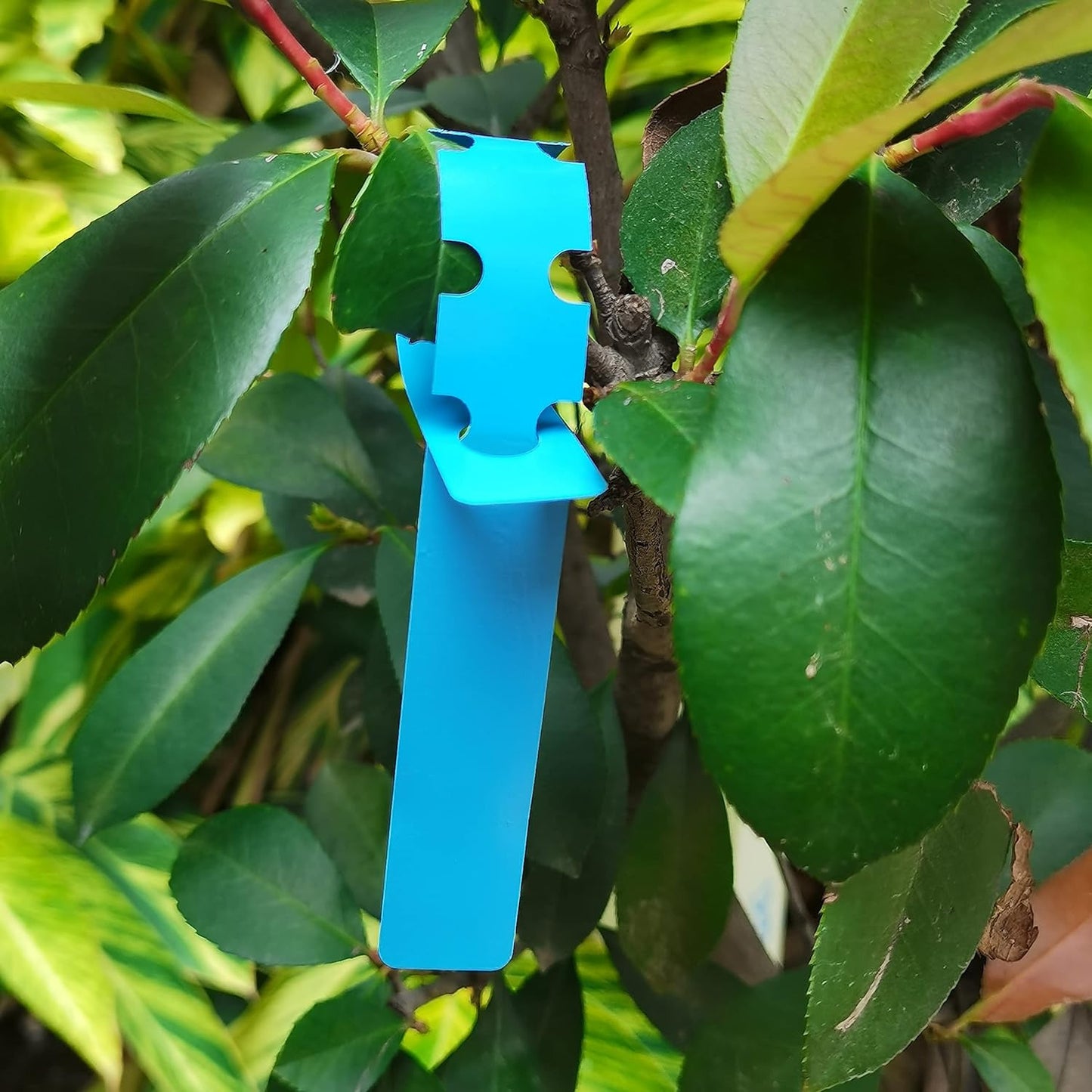 200 Pcs Blue Plastic Plant Tags with a Marker Pen, Wrap around Hanging Tree Tags