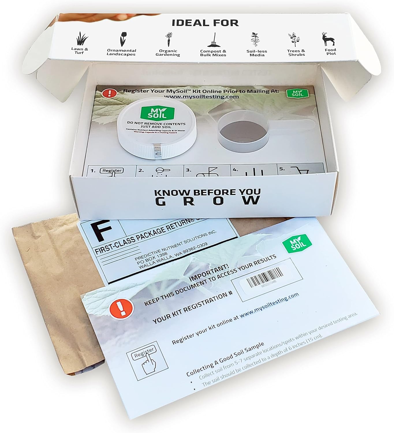 Mysoil - Soil Test Kit | Grow the Best Lawn & Garden | Complete & Accurate Nutri