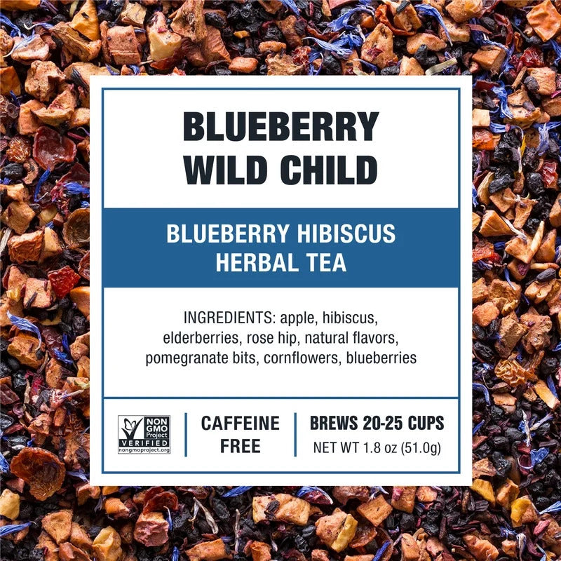 - Blueberry Wild Child, Eternity Loose Leaf Fruit Tea, Caffeine Free, Gmo-Free,