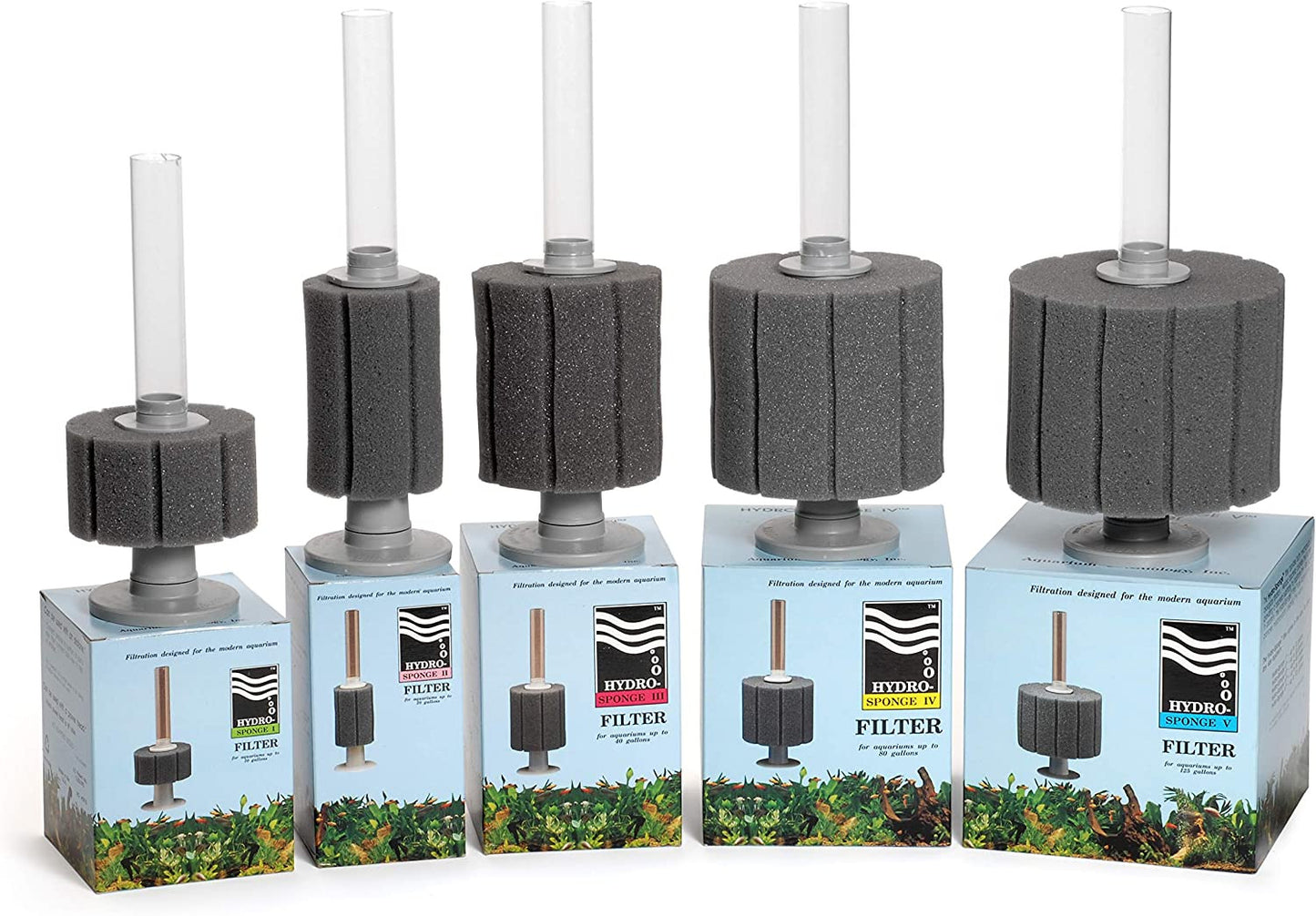 – Hydro-Sponge V Filter for Aquariums up to 125 Gallons