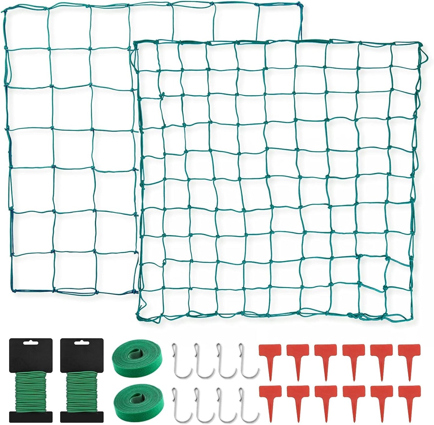 Trellis Netting for 4X4 Ft Grow Tents, Dual-Layer Flexible Net 3X3 Ft with Stain