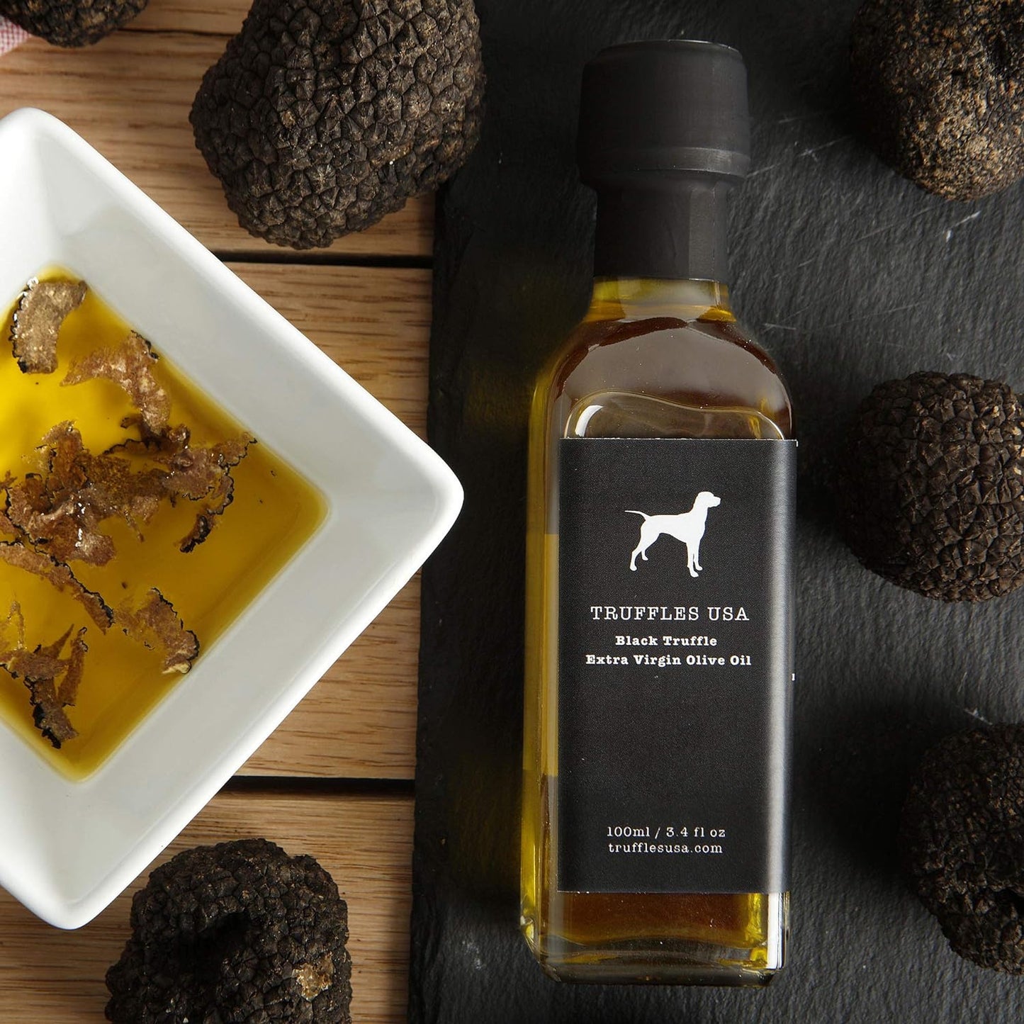 Black Truffle Oil 3.4 Fl Oz (100Ml) - Imported from Italy - Cold Pressed Extra V