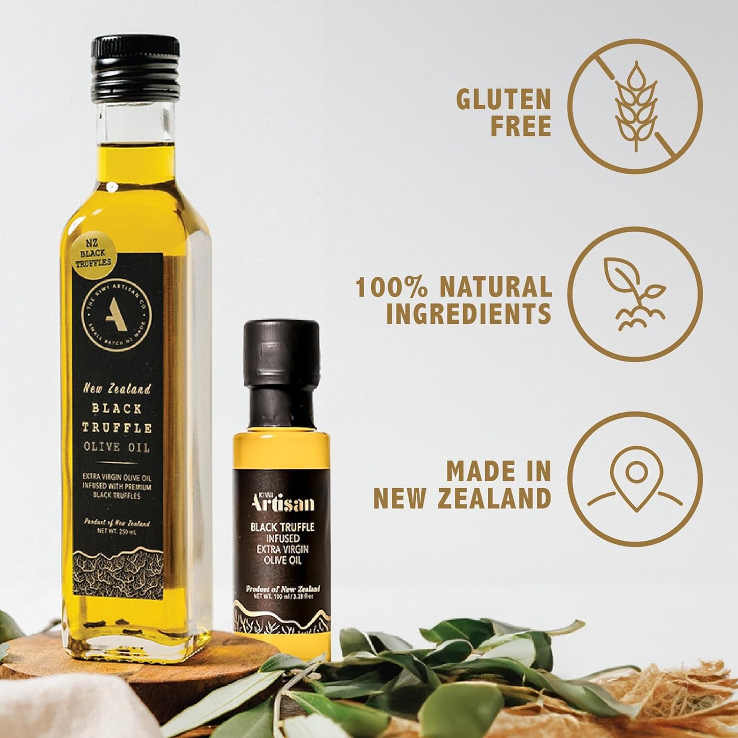 Black Truffle Oil, Infused Olive Oil, Gourmet Cooking Oil, Real Truffle Shavings