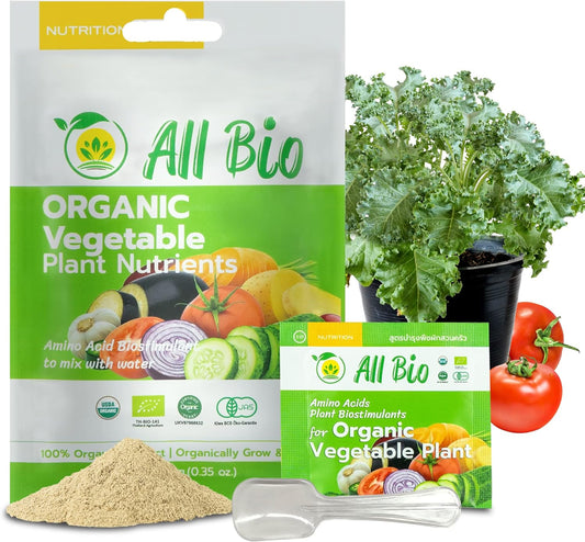 Organic Plant Food - Vegetable and Edible Greens Nutrients/Biostimulants for Ind