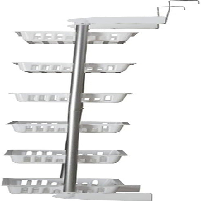 White 6-Tier Basket Over-The-Door Organizer