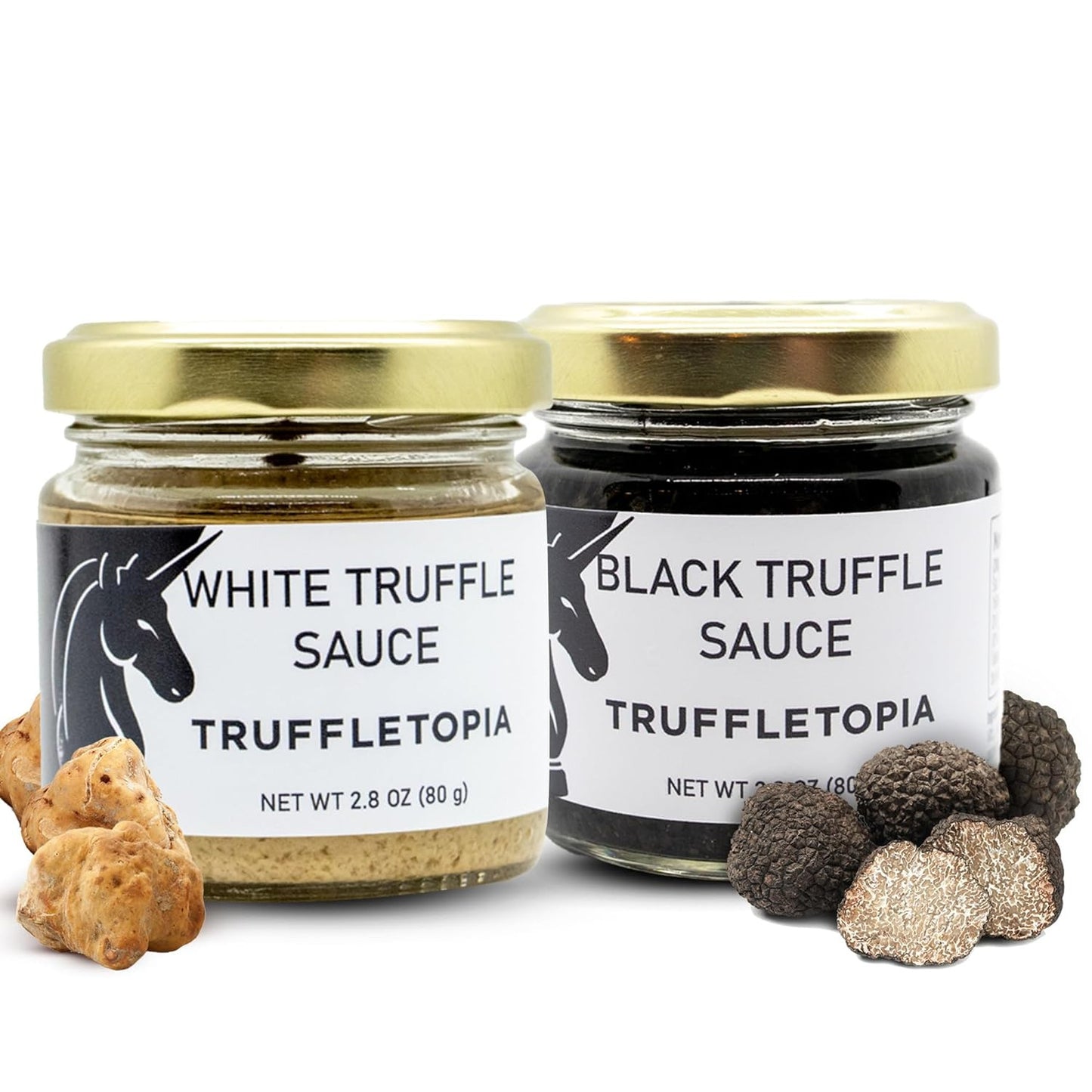 | Black and White Truffle Sauce W/Real Italian Truffles | Gourmet Pasta or Pizza